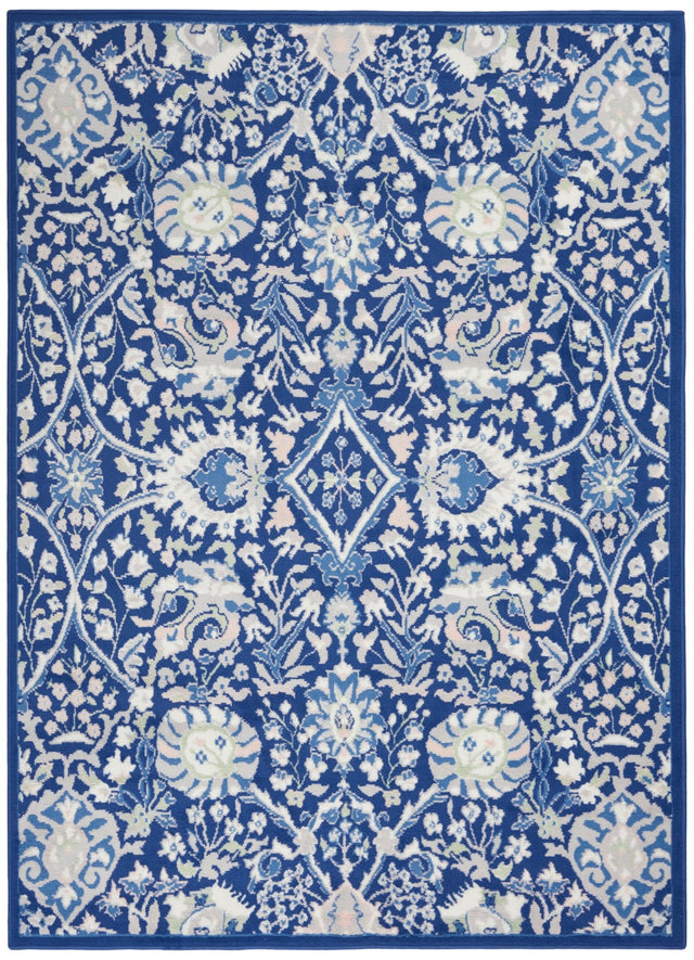 Nourison Whimsicle Whs10 Navy Multicolor Rugs - Nourison - 99446833228