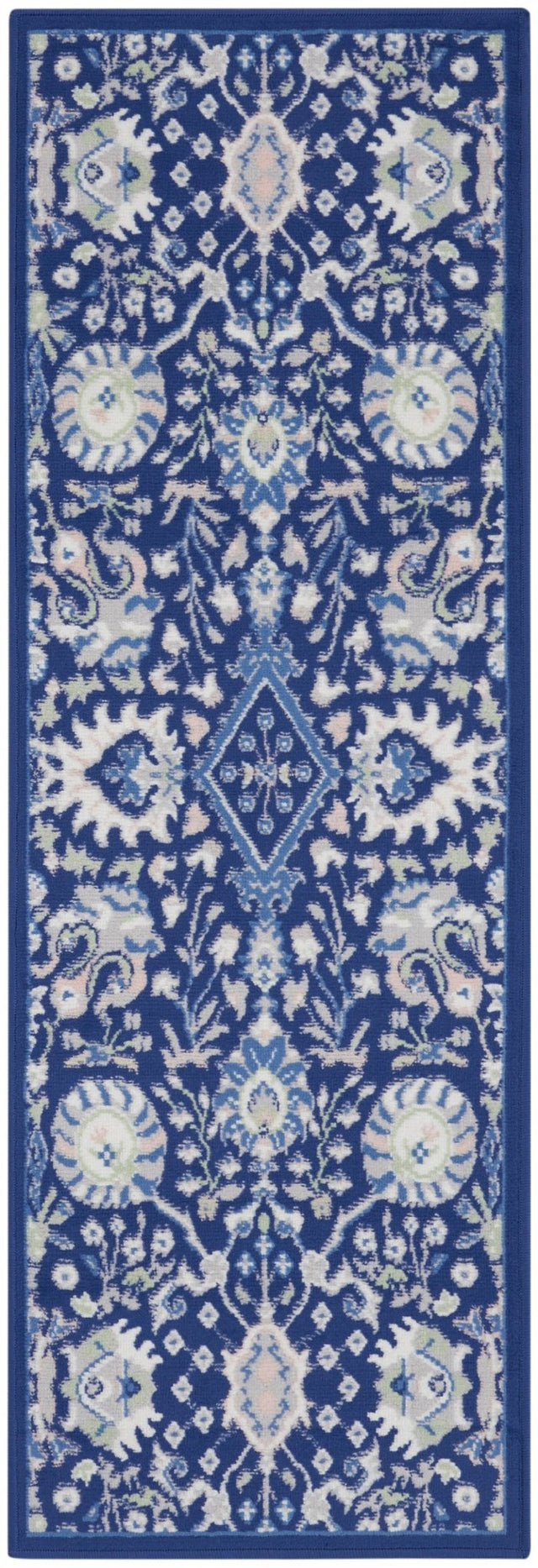 Nourison Whimsicle Whs10 Navy Multicolor Rugs - Nourison - 99446833235