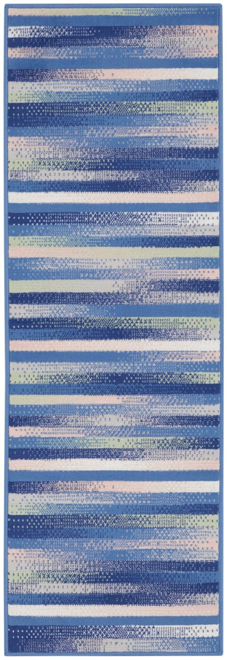 Nourison Whimsicle Whs12 Blue Multicolor Rugs - Nourison - 99446833884