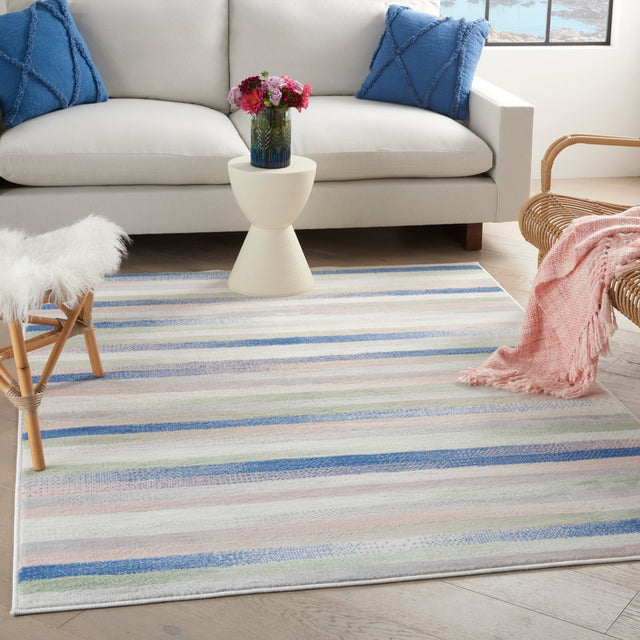 Nourison Whimsicle Whs12 Ivory Multicolor Rugs - Nourison - 99446833716