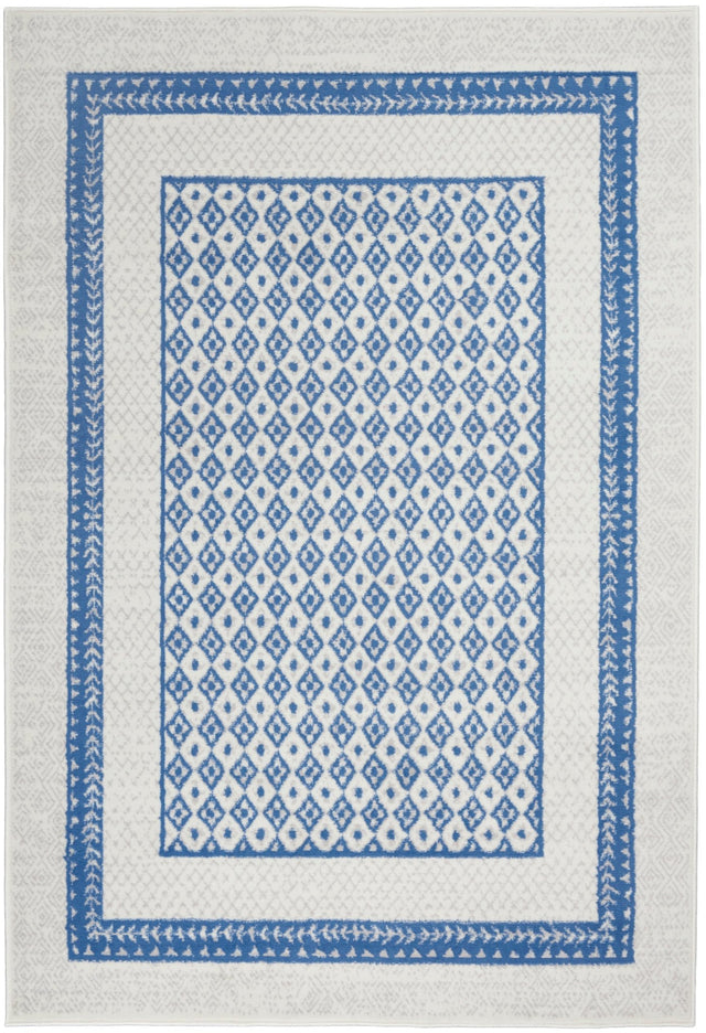 Nourison Whimsicle Whs13 Ivory Blue Rugs - Nourison - 99446834010