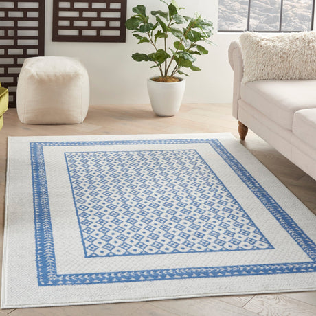 Nourison Whimsicle Whs13 Ivory Blue Rugs - Nourison - 99446834010