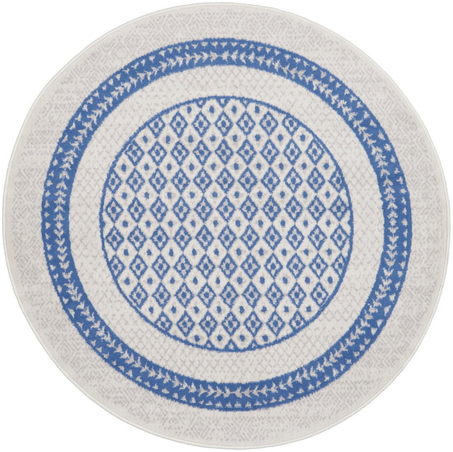 Nourison Whimsicle Whs13 Ivory Blue Rugs - Nourison - 99446834065