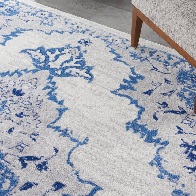 Nourison Whimsicle Whs14 Ivory Blue Rugs - Nourison - 99446834393