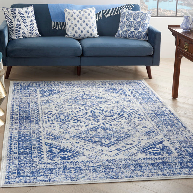 Nourison Whimsicle Whs15 Ivory Navy Rugs - Nourison - 99446834485