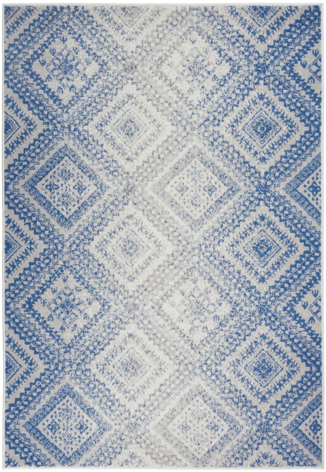 Nourison Whimsicle Whs17 Ivory Blue Rugs - Nourison - 99446834980