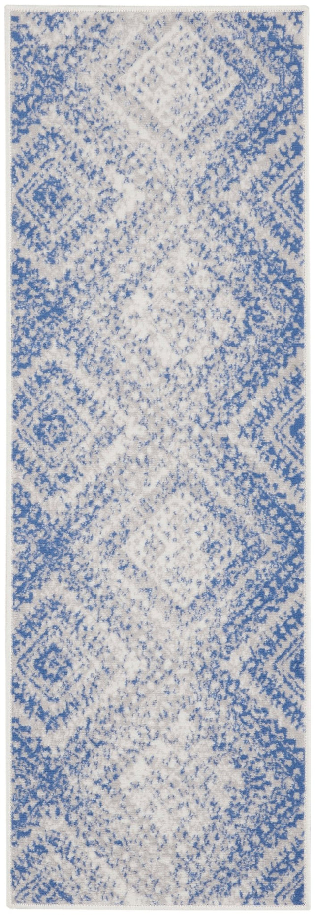 Nourison Whimsicle Whs17 Ivory Blue Rugs - Nourison - 99446835147