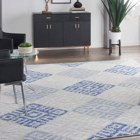 Nourison Whimsicle Whs18 Grey Blue Rugs - Nourison - 99446835291