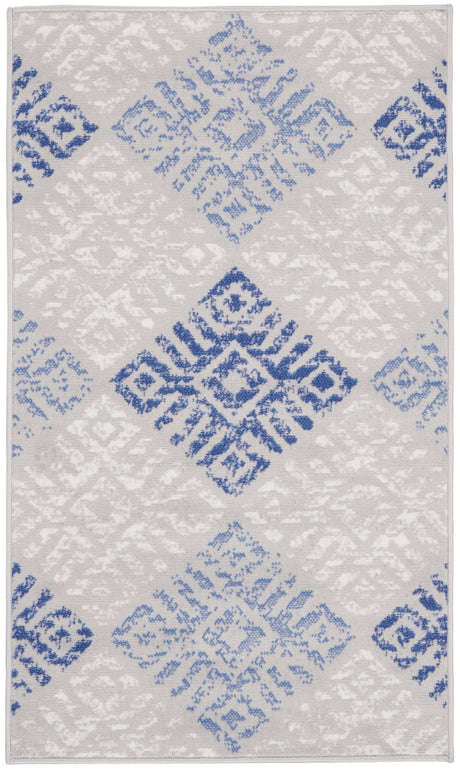 Nourison Whimsicle Whs18 Grey Blue Rugs - Nourison - 99446835291