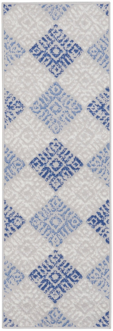 Nourison Whimsicle Whs18 Grey Blue Rugs - Nourison - 99446835307