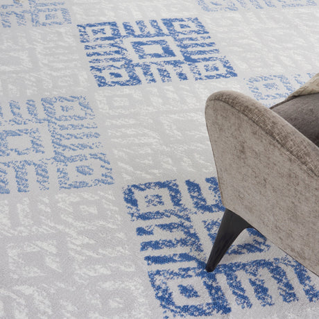 Nourison Whimsicle Whs18 Grey Blue Rugs - Nourison - 99446835345