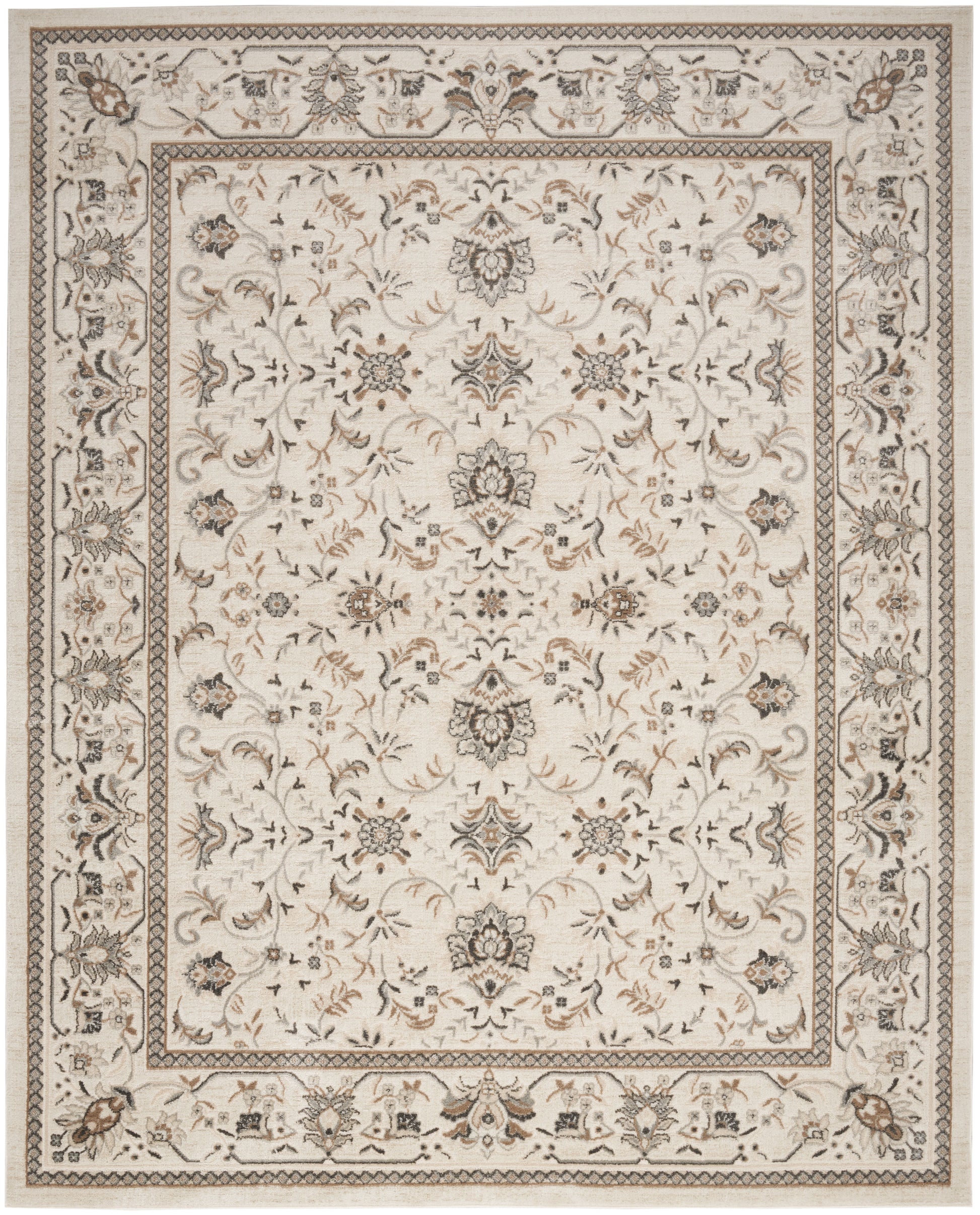 Nourison Serenity Home Srh02 Ivory Mocha Area Rug