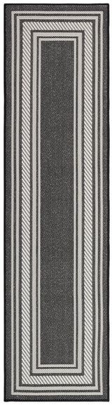 Nourison Horizon Indoor/Outdoor HOZ03 Black Contemporary Area Rugs
