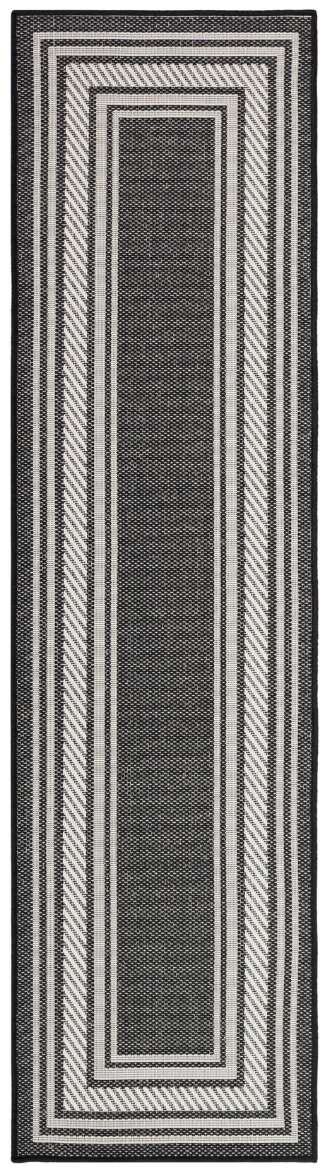 Nourison Horizon Indoor/Outdoor HOZ03 Black Contemporary Area Rugs