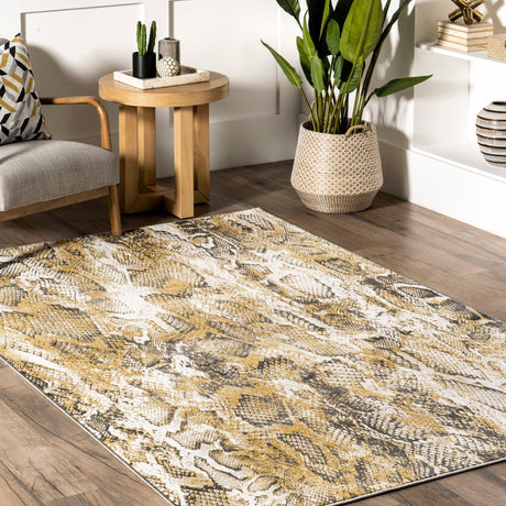 Nuloom Aideen Modern Snake Bdch11A Beige Rug - Nuloom - bdch11a - 406