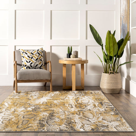 Nuloom Aideen Modern Snake Bdch11A Beige Rug - Nuloom - bdch11a - 406