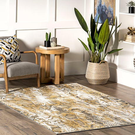 Nuloom Aideen Modern Snake Bdch11A Beige Rug - Nuloom - bdch11a - 406