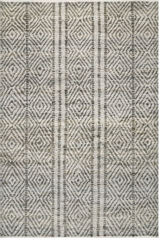 Nuloom Alden Diamonds Nal3309A Dark Gray Rug - Nuloom - smrm03a - 305