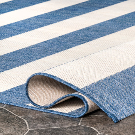 Nuloom Alexis Striped Owdn28B Blue Rug - Nuloom - owdn28b - 53076