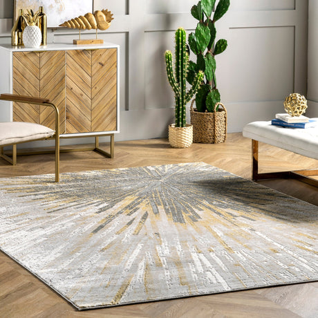 Nuloom Amaya Nam1601B Gold Rug - Nuloom - cfdr08a - 406