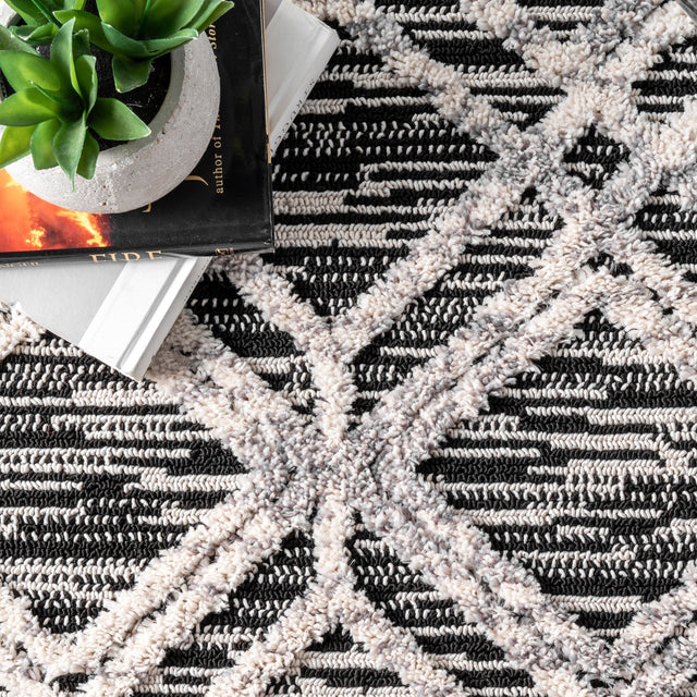 Nuloom Ansley Moroccan Lattice Nan2332B Gray Rug - Nuloom - kklr12a - 305