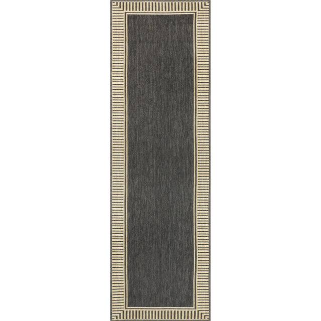 Nuloom Asha Simple Border Nas1767A Dark Gray Rug - Nuloom - gbcb02a - 3605