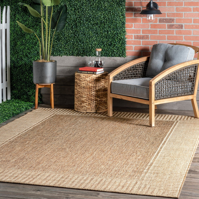 Nuloom Asha Simple Border Nas1767C Light Brown Rug - Nuloom - gbcb02b - 3605