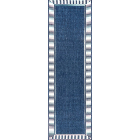 Nuloom Asha Simple Border Nas1767E Navy Rug - Nuloom - gbcb02c - 3605