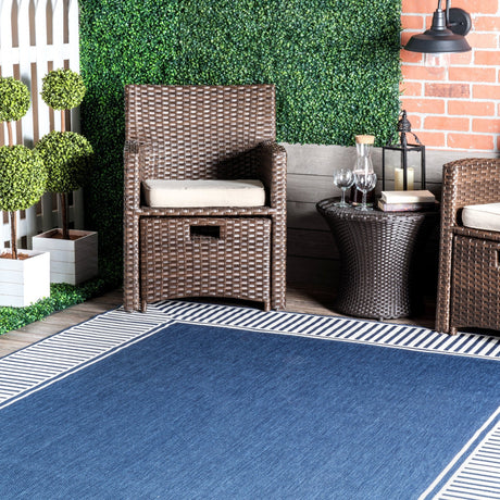 Nuloom Asha Simple Border Nas1767E Navy Rug - Nuloom - gbcb02c - 3605