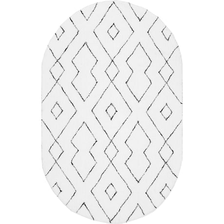 Nuloom Beaulah Nbe2011B White Rug - Nuloom - hjkz01a - 203