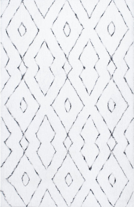 Nuloom Beaulah Nbe2011B White Rug - Nuloom - hjkz01a - 203