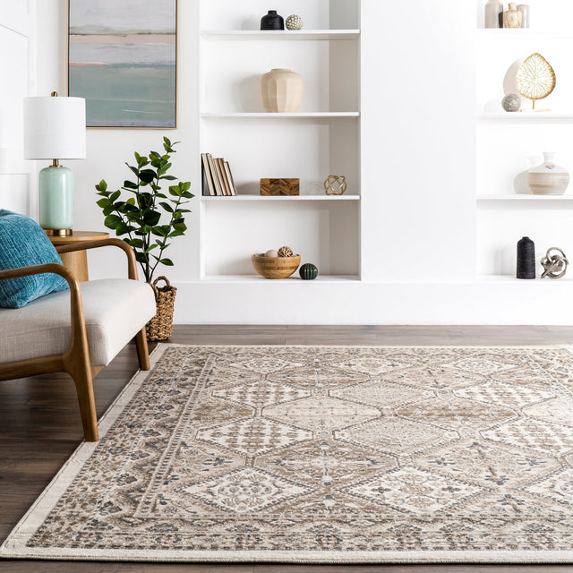 Nuloom Becca Tiled Nbe2896A Beige Rug - Nuloom - owmn04a - 203