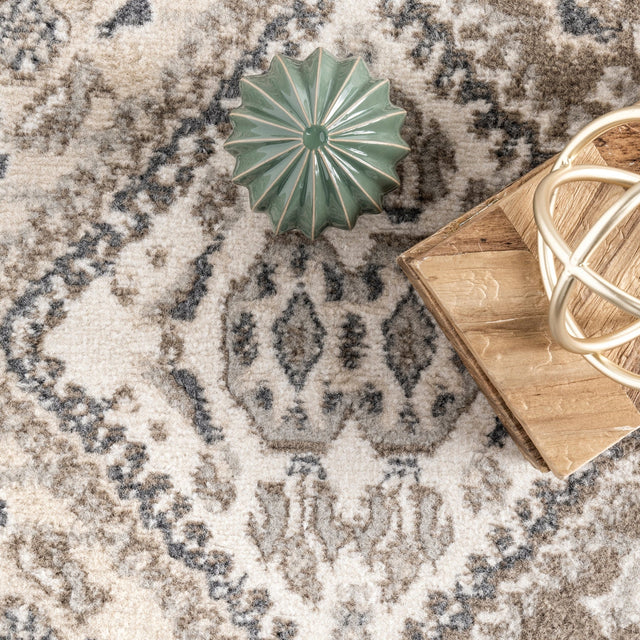 Nuloom Becca Tiled Nbe2896A Beige Rug - Nuloom - owmn04a - 203