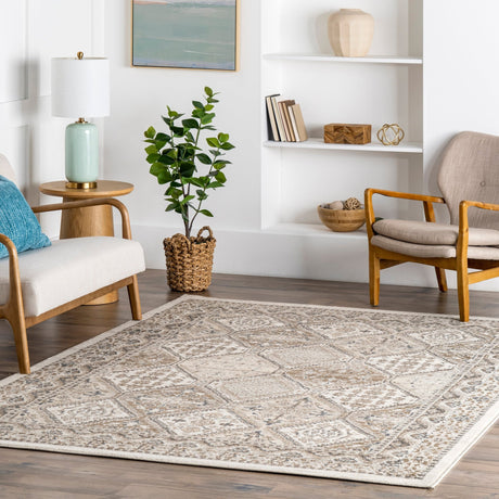 Nuloom Becca Tiled Nbe2896A Beige Rug - Nuloom - owmn04a - 203