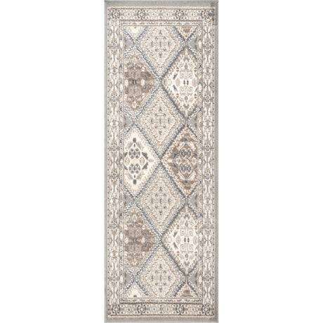 Nuloom Becca Tiled Nbe2896D Gray Rug - Nuloom - owmn04b - 203