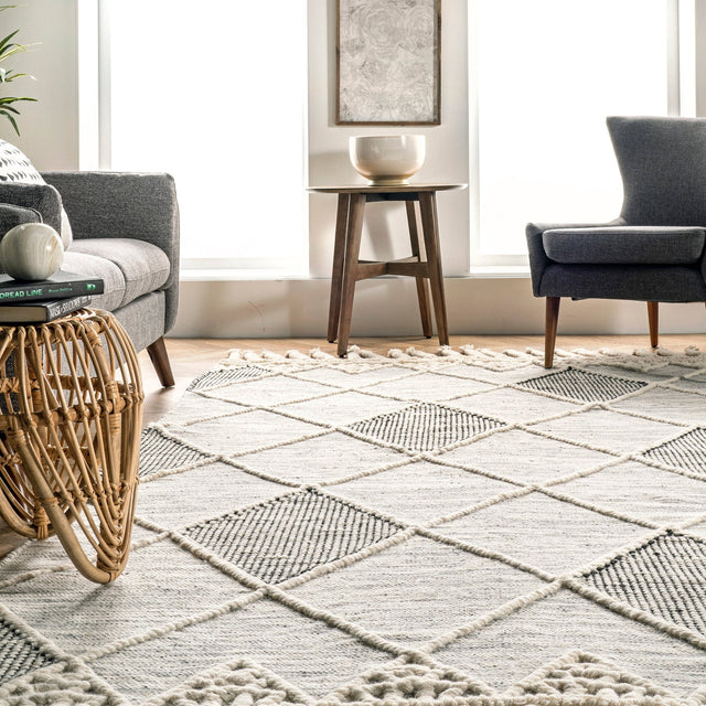 Nuloom Becca Trellis Nbe3578A Ivory Rug - Nuloom - vebs01a - 508