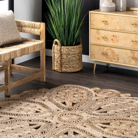 Nuloom Bree Floral Nbr1612B Natural Rug - Nuloom - cjsn02a - r404