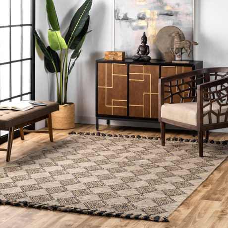 Nuloom Britta Diamond Nbr2781A Beige Rug - Nuloom - necq01a - 305