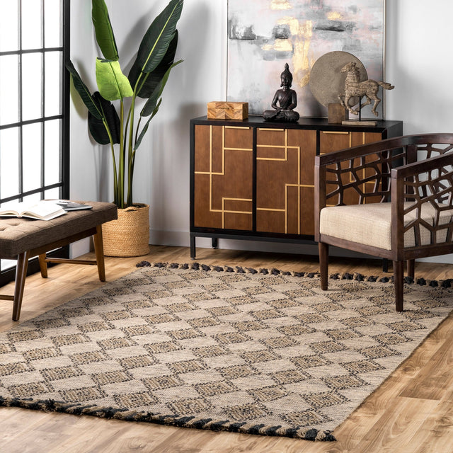 Nuloom Britta Diamond Nbr2781A Beige Rug - Nuloom - necq01a - 305