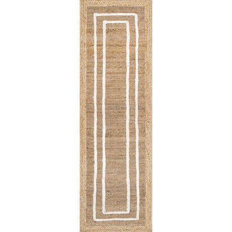 Nuloom Caile Raised Jute Nca3508A Ivory Rug - Nuloom - taew01a - 508