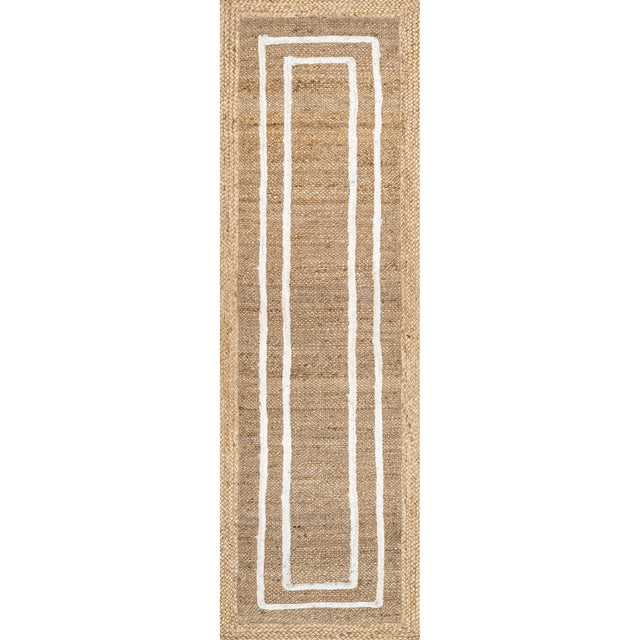 Nuloom Caile Raised Jute Nca3508A Ivory Rug - Nuloom - taew01a - 508