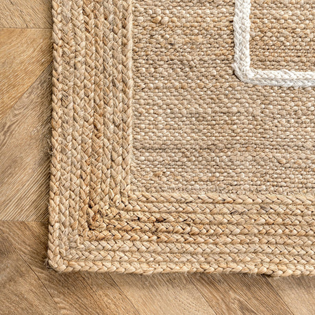 Nuloom Caile Raised Jute Nca3508A Ivory Rug - Nuloom - taew01a - 508