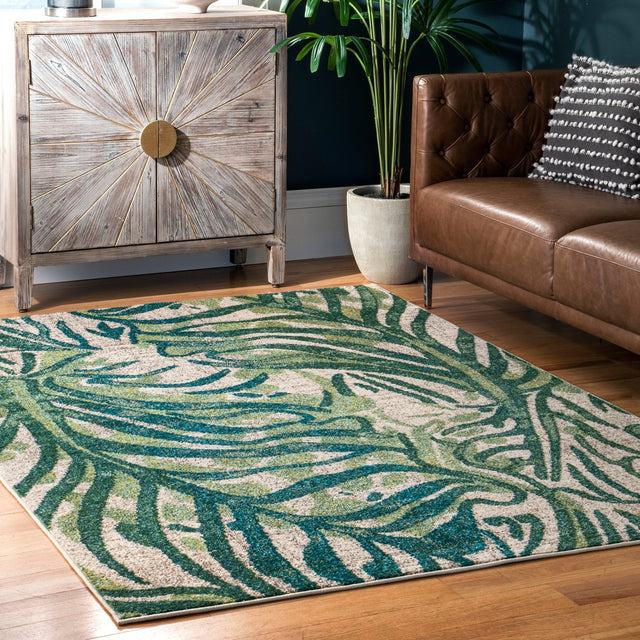 Nuloom Cali Leaves Nca2269A Green Rug - Nuloom - kkcb58a - 305