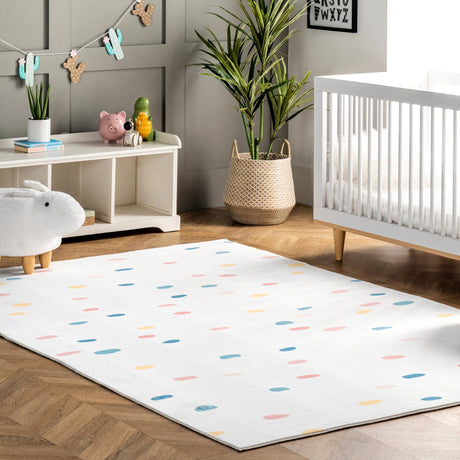 Nuloom Calla Kids Polka Dot Nca2039A Multi Rug - Nuloom - hjwm01a - 406