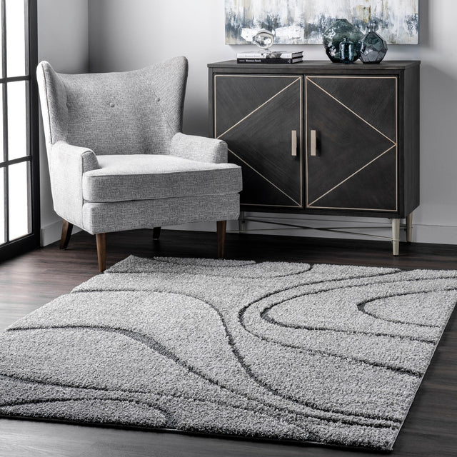 Nuloom Carolyn Modern Nca2994C Dark Gray Rug - Nuloom - ozsg08c - 203