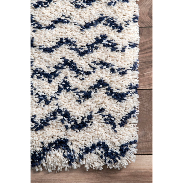 Nuloom Cuellar Chevron Ncu2655C Navy Rug - Nuloom - mlsh02c - 406