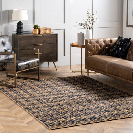 Nuloom Danica Plaid Nda1413A Natural Rug - Nuloom - asby01a - 305