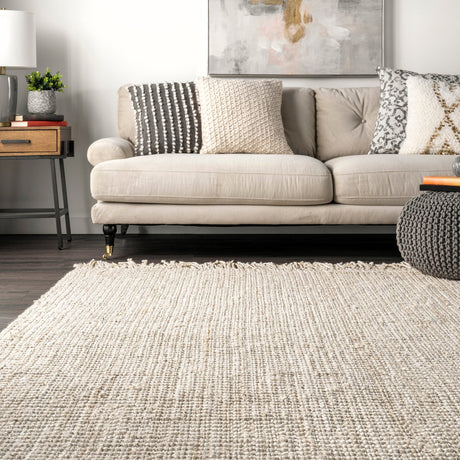 Nuloom Daniela Farmhouse Chunky Nccl01E Off White Rug - Nuloom - nccl01e - 508