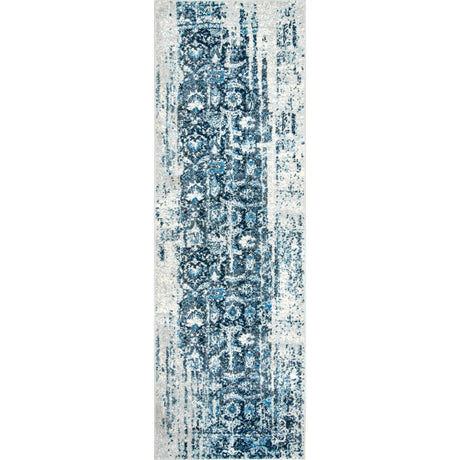 Nuloom Distressed Ernestina Flourish Glar03A Blue Rug - Nuloom - glar03a - 2608