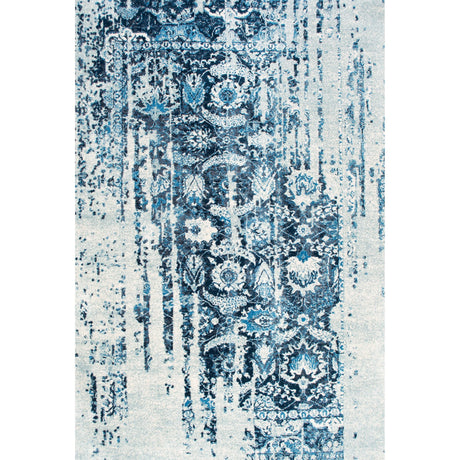 Nuloom Distressed Ernestina Flourish Glar03A Blue Rug - Nuloom - glar03a - 508